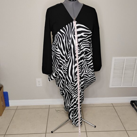 S-DEER Long Sleeve Zebra Pattern Dress – Size XL – New with Tags - Picture 8 of 16